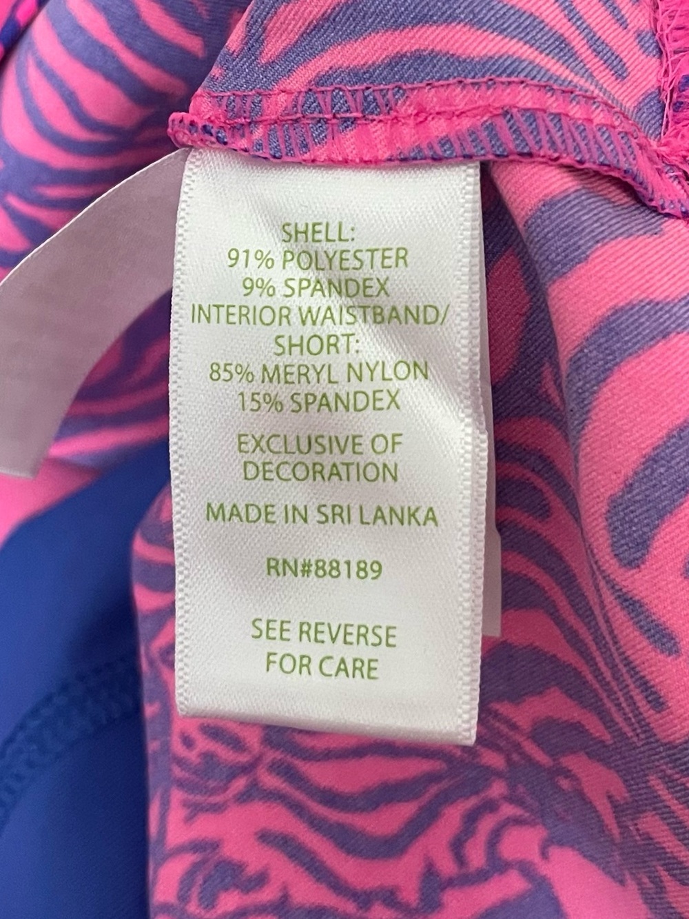 Lilly Pulitzer Luxletic Sz 16 Kimika Skort Skirt Pink Zebra UPF50+ NEW WITH TAGS - Picture 10 of 10